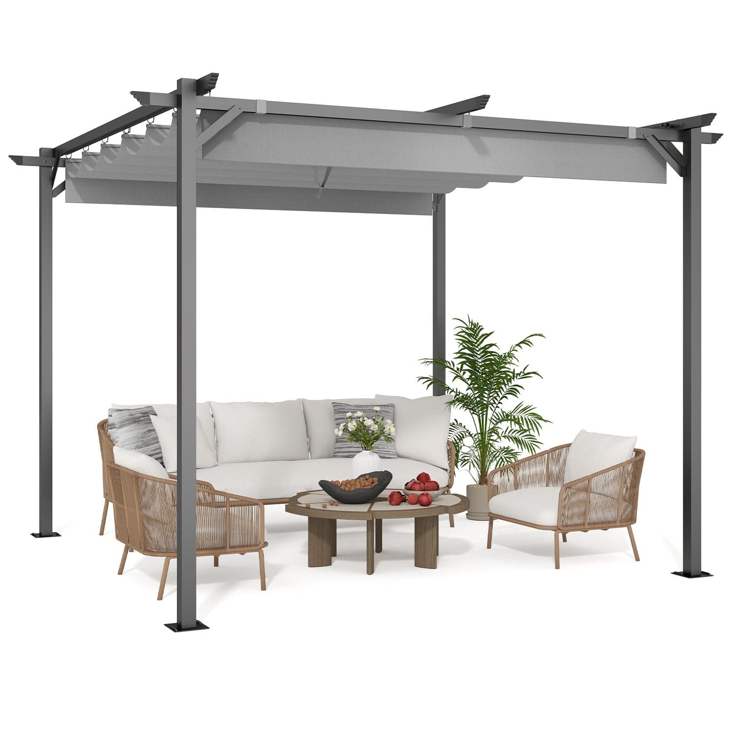 Garden Gazebo Shade Structure (3m x 3m)