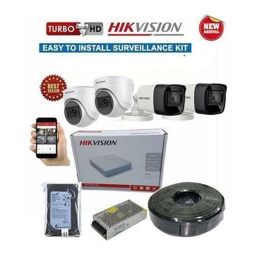 Hikvision Full Kit 4-Channel CCTV Bundle