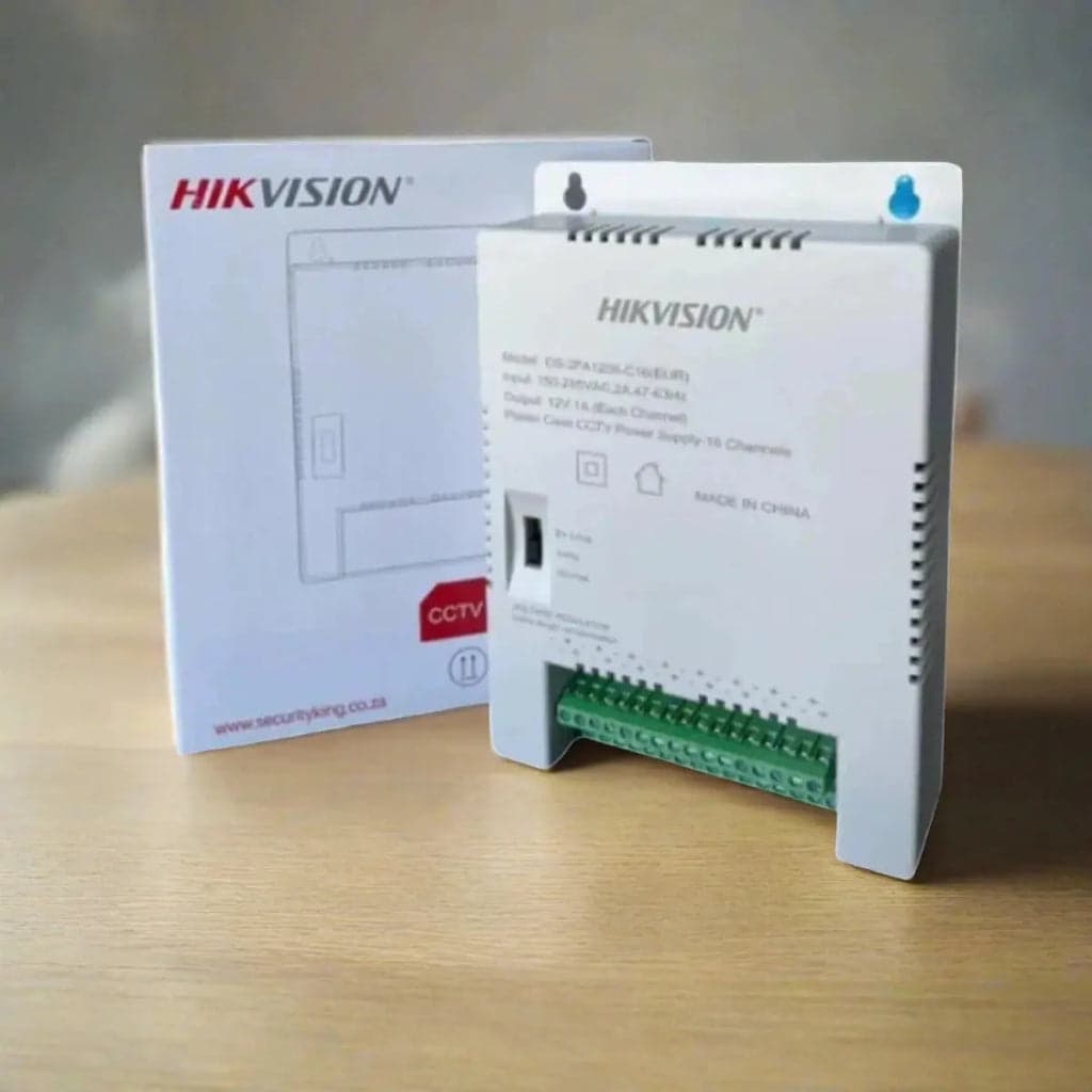 Hikvision 8-Channel CCTV Power Supply Box (12V 10A)